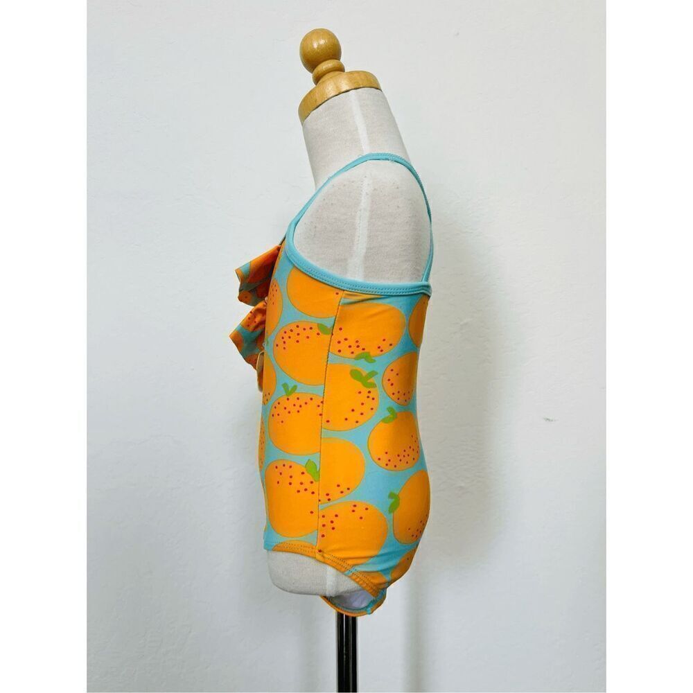 Tucker + Tate Toddler Girls 4 Orange Print 1-piece Bathing Suit BUY 2 GET 1 FREE - Picture 3 of 6